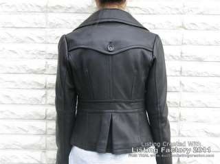 WOMENS LEATHER BLAZER (CUTE RETRO SOFTEST LAMBSKIN~)