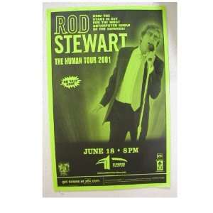 Rod Stewart poster Handbill The Human Tour
