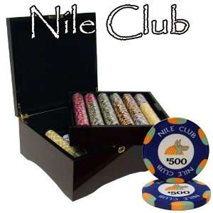  750 Ct Nile Club 10 Gram Ceramic Poker Chip Set in 