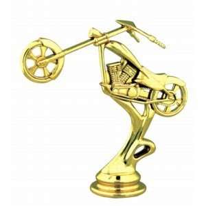  Gold 4 1/4 Chopper Motorcycle Figure Trophy Everything 