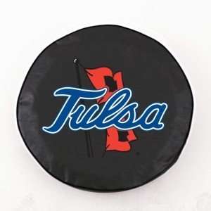  Tulsa Golden Hurricane Black Tire Cover, Large Sports 
