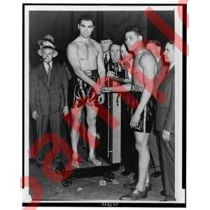   1936 Fight Boxing Joe Louis Max Schmeling Joe Jacobs