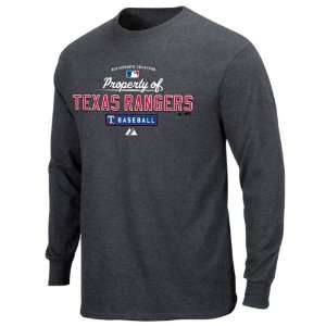 Texas Rangers 2012 Authentic Collection Property Of Pro Carbon Heather 