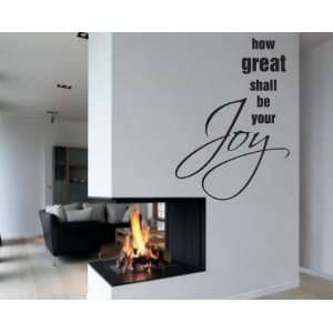  shall be your joy Scriptural Christian Vinyl Wall Decal Mural Quotes 