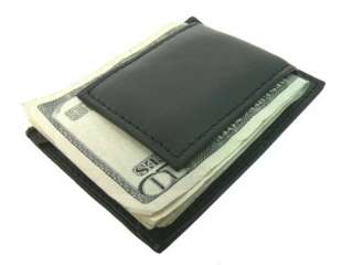 Leather Magnetic Money Clip Smooth   NEW  