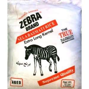  Zebra Basmati Rice (Sela)   10 lbs 