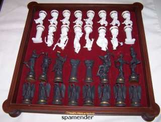 Franklin Mint THE CHESS SET OF THE GODS Retired & NLA  
