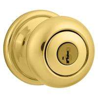 Polished Brass Smartkey Door Lock Knob Entry Deadbolt Interconnect 