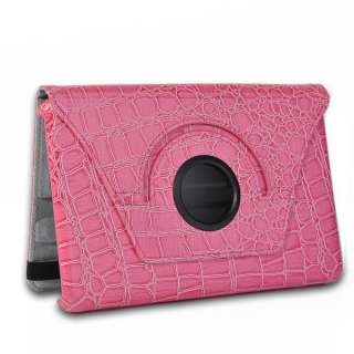   Stand Rose Crocodile Magnetic Smart Case Cover for  Kindle Fire