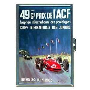  France Auto Racing 1963 Retro ID Holder, Cigarette Case or 