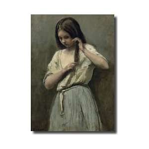  Young Girl At Her Toilet Giclee Print