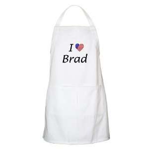  Military Backer I Heart Brad BBQ Apron