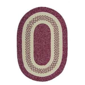   Mills Jefferson J702 Red Streak 8 X 11 Oval Area Rug