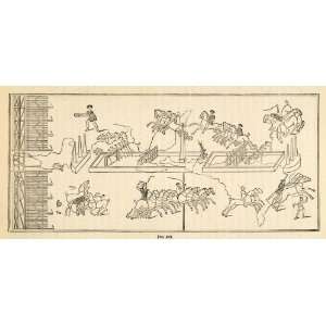  1876 Wood Engraving Roman Ludi Circenses Games Races 