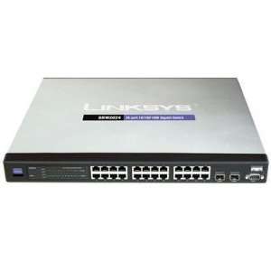  NEW Switch 24 Port 10/100/1000MBPS   SRW2024 K9 NA Office 