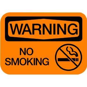  Vinyl Business Warning Sign No Smoking w/ Graphic 