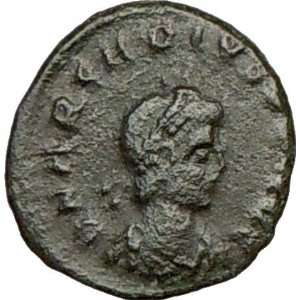  ARCADIUS 383AD Authentic Ancient Roman Coin CHI RHO CHRIST 