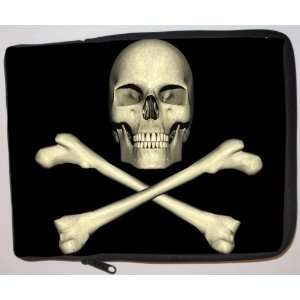  Skull and Bones 3d Design Laptop Sleeve   Note Book sleeve 