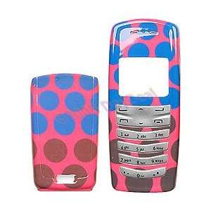  Dots Hot Pink Faceplate w/ Battery Cover for Nokia 2128i 