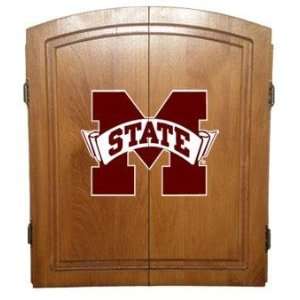 Mississippi State MSU Bulldogs Dart Board Cabinet