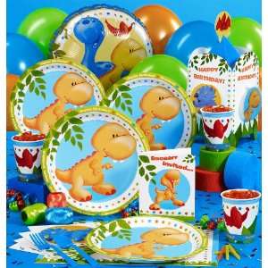  Little Dino Deluxe Party Pack for 8 & 8 Favor Boxes Toys 