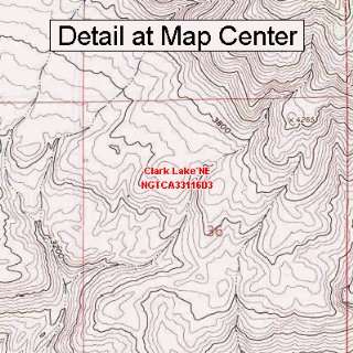  USGS Topographic Quadrangle Map   Clark Lake NE 