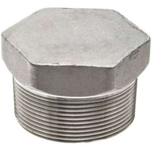  Stainless Steel 316 Pipe Fitting, Hex Head Plug, Class 