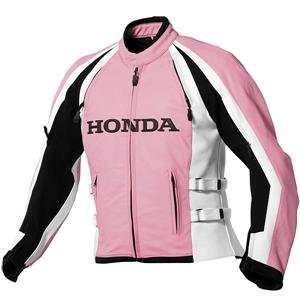   Womens Pacifica Leather Jacket   Small/Pink/White/Black Automotive