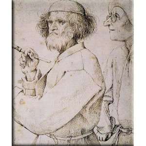 The Painter and the Buyer 25x30 Streched Canvas Art by Bruegel, Pieter 