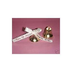  24 Wedding Metal Gold Bells with Clinkers 