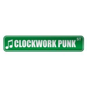   CLOCKWORK PUNK ST  STREET SIGN MUSIC