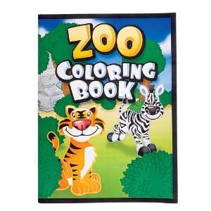  12 Page Zoo Animal Coloring Books (package of 12 books 