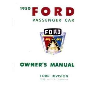 1950 FORD PASSENGER CAR Owners Manual User Guide