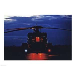  UH 60A Black Hawk Helicopter 24.00 x 18.00 Poster Print 