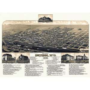   1882 Birds Eye View of Cheyenne by Joseph J. Stoner