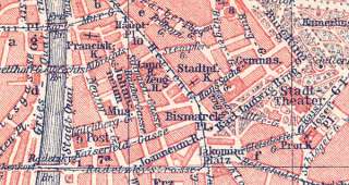 fascinating early City Plan, with many streets individually named 