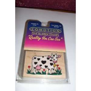  Fine Rubber Stamps Heart Cow Arts, Crafts & Sewing