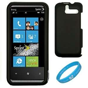  Black 2 Piece Snap On Crystal Case for HTC Arrive 