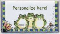 Wonderful, fun, personalized checkbook cover, for your SIDE OR TOP 