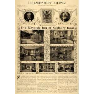  1899 Article Sudbury Wayside Inn Hotel Resort Mass. Lodge 
