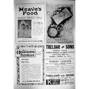   1900 ADVERTISEMENT NEAVES FOOD HEWETSONS COCKLES PILLS