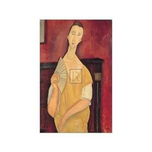  Woman With a Fan   Poster by Amedeo Modigliani (20 x 27 