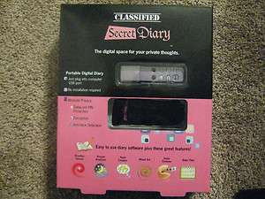 Classified Secret Diary, Portable Digital Diary 631052082005  