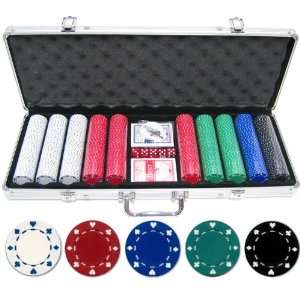 11.5g 500pc Suited Poker Chip Set