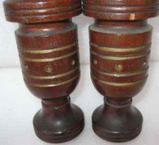 SMALL PAIR CARVED VICTORIAN AESTHETIC PERIOD WALNUT COLUMNS / POSTS 