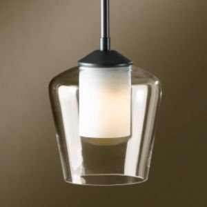   Simple Adjustable Pendant with Double Glass by Hubbardton Home