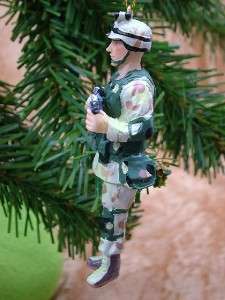 Army Soldier Gun Military Rifle Christmas Tree Ornament  