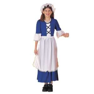   F54149 S Colonial Girl Child Costume Size Small