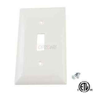   Gang Toggle Device Switch Wallplate, White Color