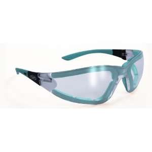 Safety Glasses Ruthless Flex Temples Blue Color Frame Clear A/F Lens 